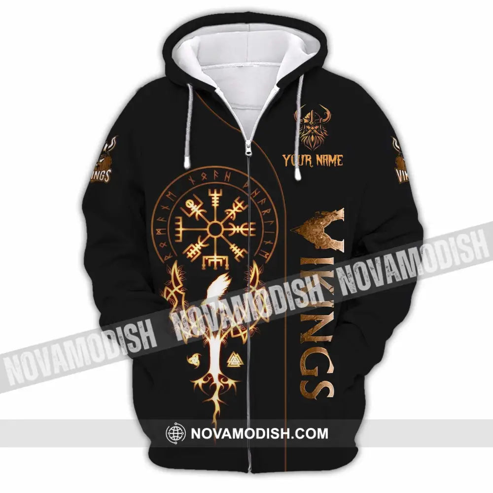 Unisex Shirt - Custom Viking Shirt Zipper Hoodie / S T-shirt