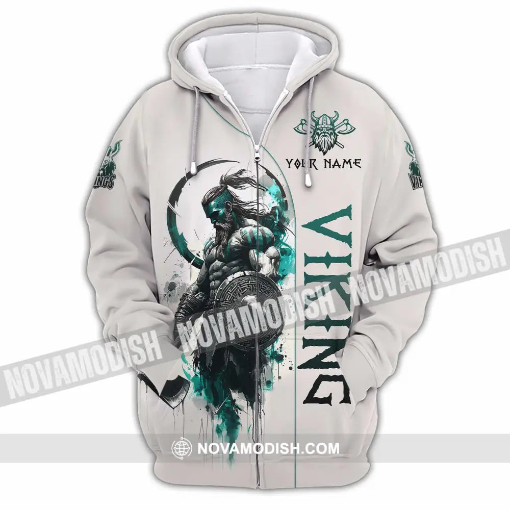Unisex Shirt - Custom Viking Shirt Zipper Hoodie / S T-shirt