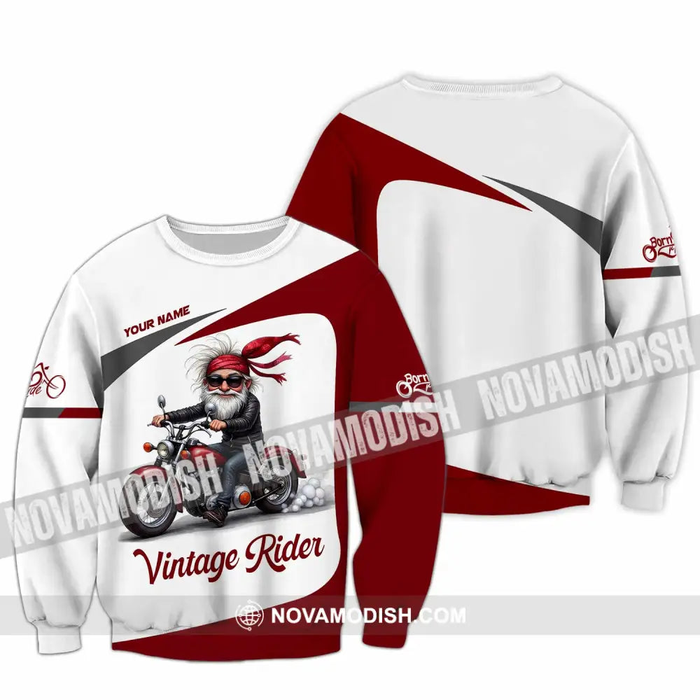 Unisex Shirt - Custom Vintage Rider Shirt - Long Sleeve / S - T-shirt