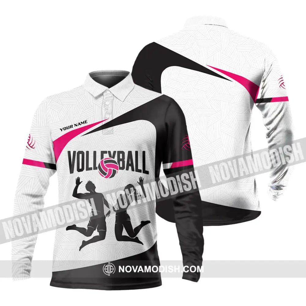 Unisex Shirt - Custom Volleyball 3D Shirt - Long Sleeve Polo / S - T-shirt