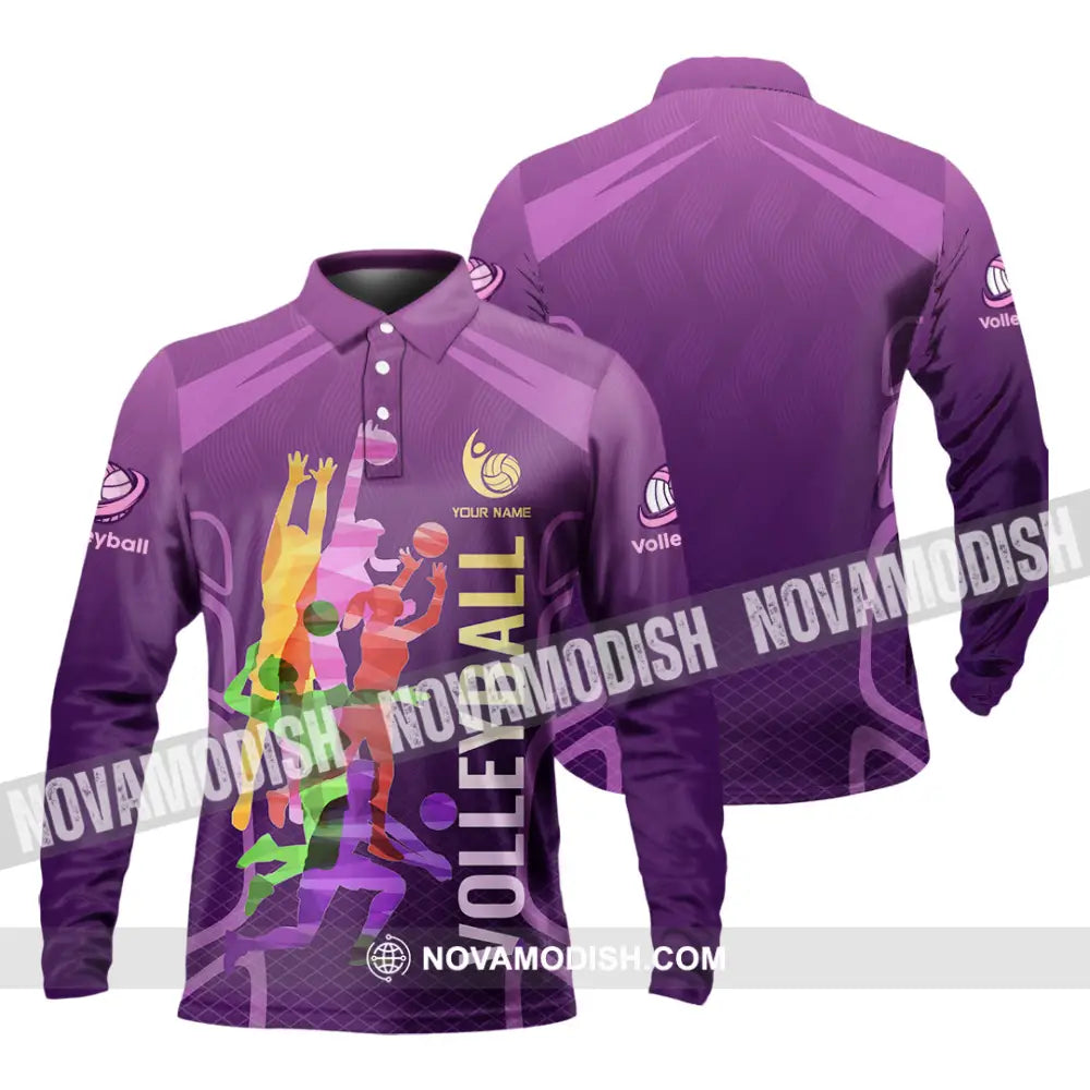 Unisex Shirt - Custom Volleyball 3D Shirt - Long Sleeve Polo / S - T-shirt