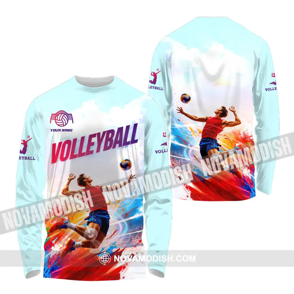 Unisex Shirt - Custom Volleyball 3D Shirt Long Sleeve Shirt / S T-shirt
