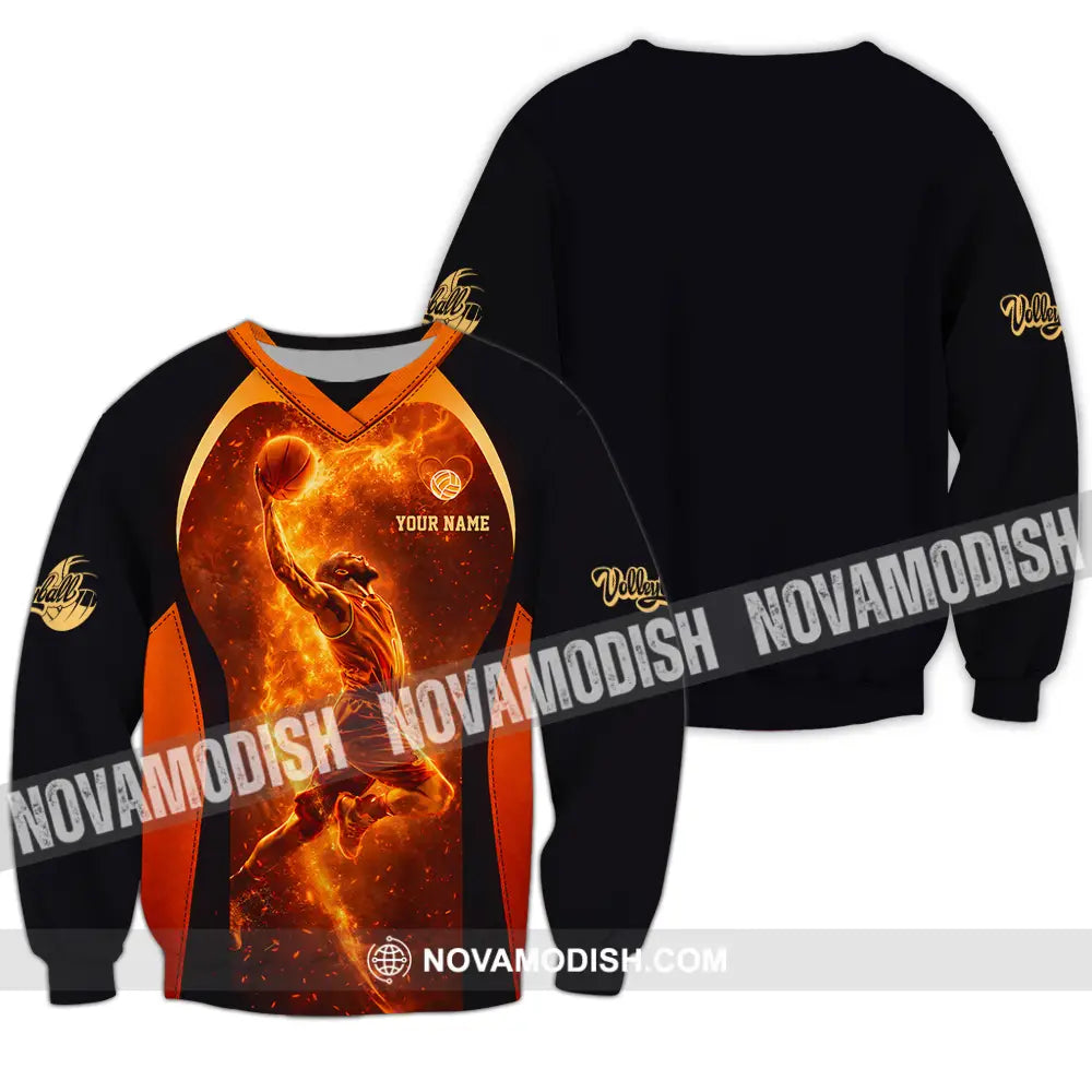 Unisex Shirt - Custom Volleyball 3D Shirt Long Sleeve / S T-shirt