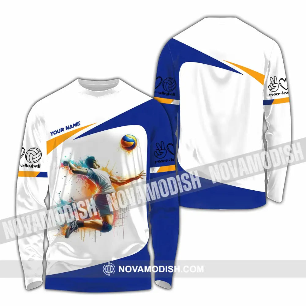 Unisex Shirt - Custom Volleyball 3D Shirt Long Sleeve Shirt / S T-shirt