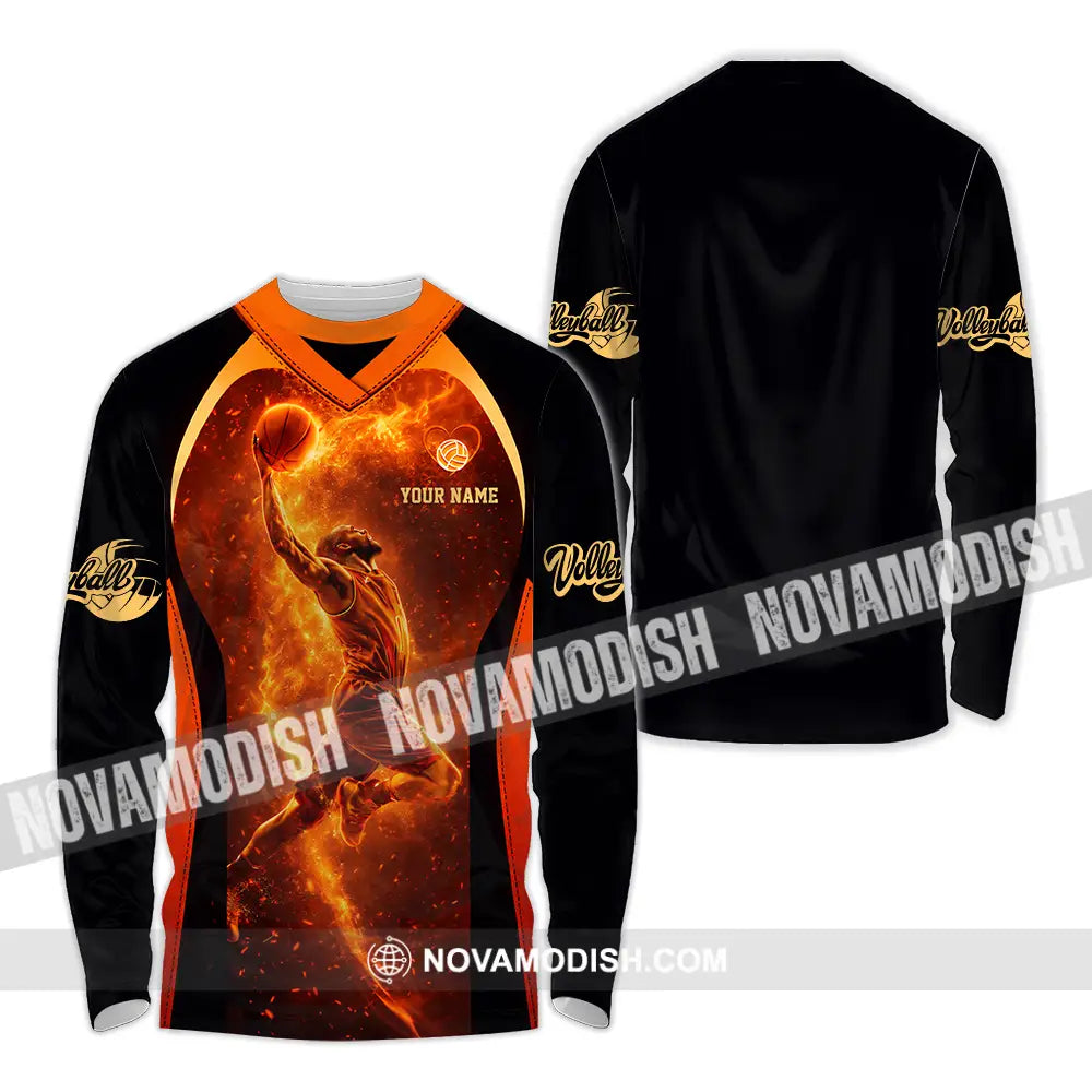 Unisex Shirt - Custom Volleyball 3D Shirt Long Sleeve Shirt / S T-shirt