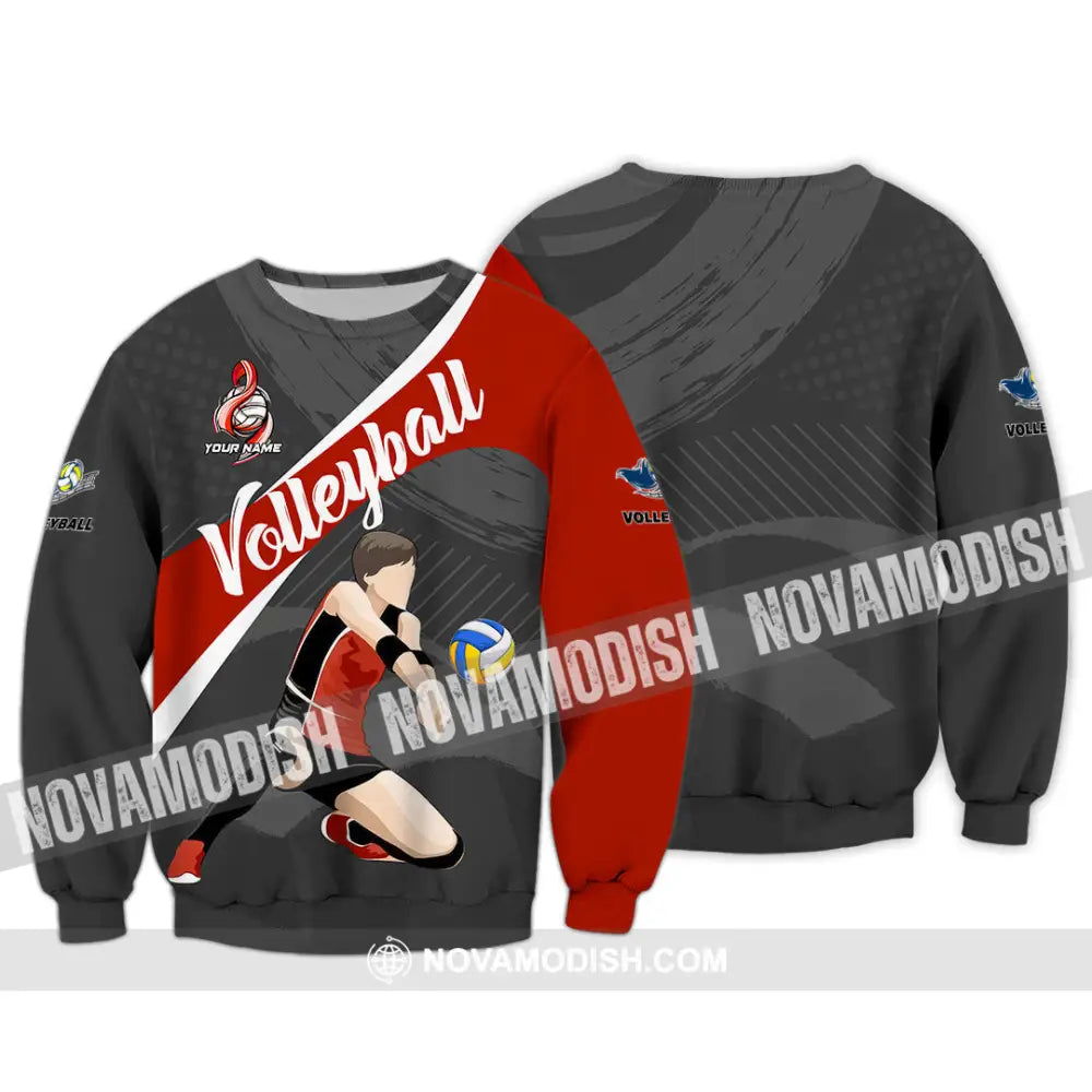 Unisex Shirt - Custom Volleyball 3D Shirt - Long Sleeve / S - T-shirt