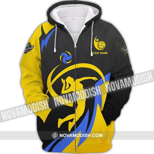 Unisex Shirt - Custom Volleyball 3D Shirt - Zipper Hoodie / S - T-shirt