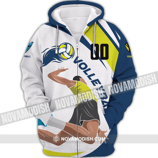 Unisex Shirt - Custom Volleyball 3D Shirt - Zipper Hoodie / S - T-shirt
