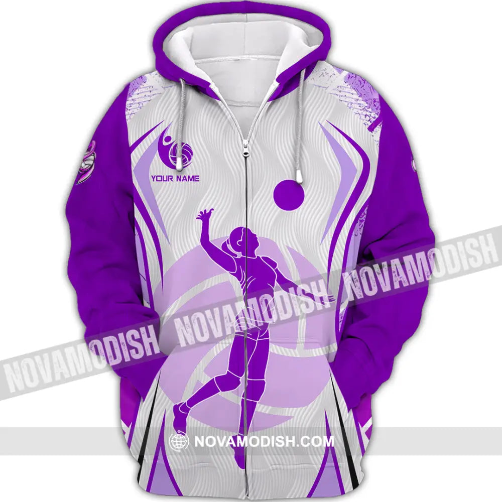 Unisex Shirt - Custom Volleyball 3D Shirt - Zipper Hoodie / S - T-shirt