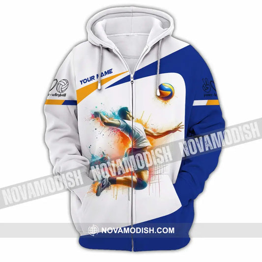 Unisex Shirt - Custom Volleyball 3D Shirt Zipper Hoodie / S T-shirt