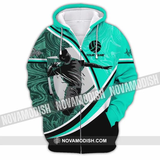 Unisex Shirt - Custom Volleyball 3D Shirt Zipper Hoodie / S T-shirt
