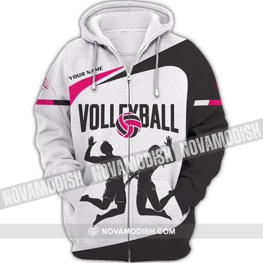 Unisex Shirt - Custom Volleyball 3D Shirt - Zipper Hoodie / S - T-shirt