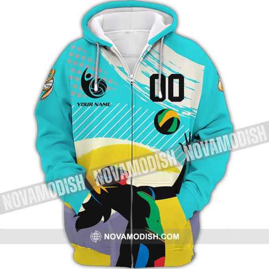 Unisex Shirt - Custom Volleyball 3D Shirt - Zipper Hoodie / S - T-shirt