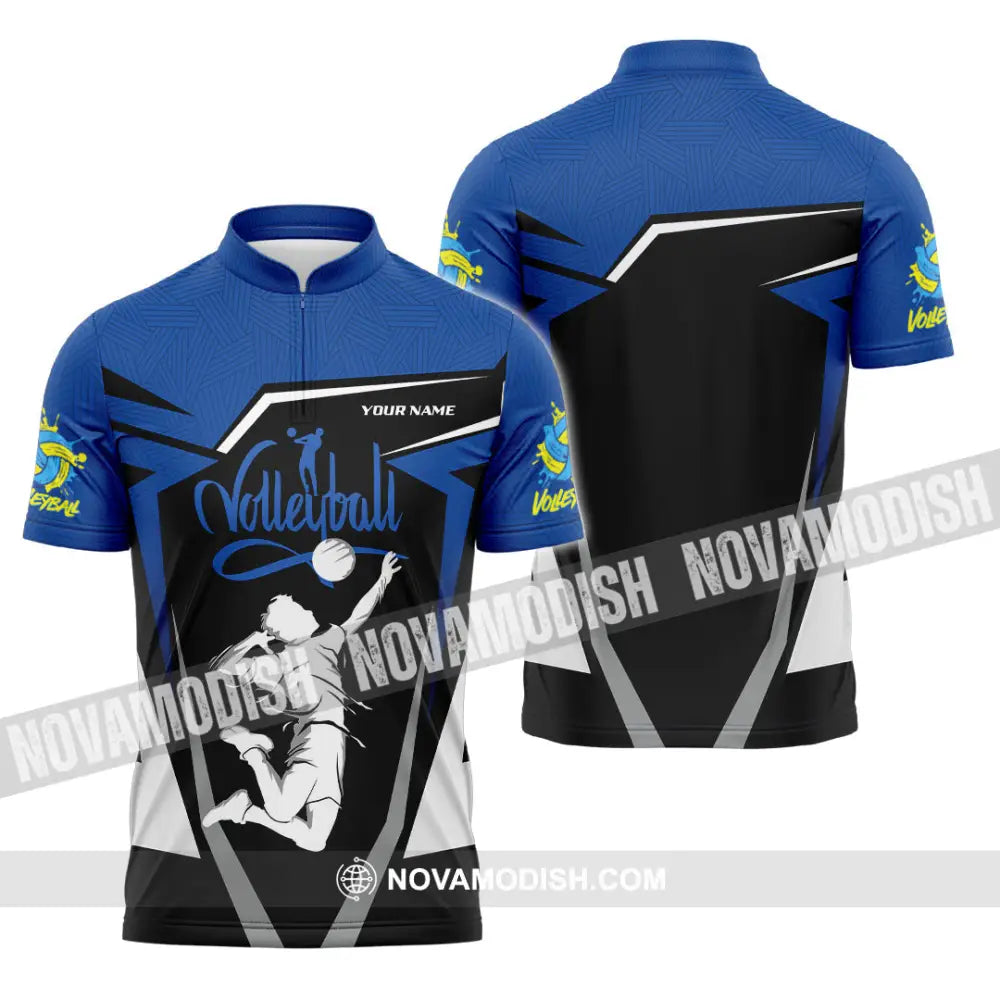 Unisex Shirt - Custom Volleyball 3D Shirt - Zipper Polo Shirt / S - T-shirt