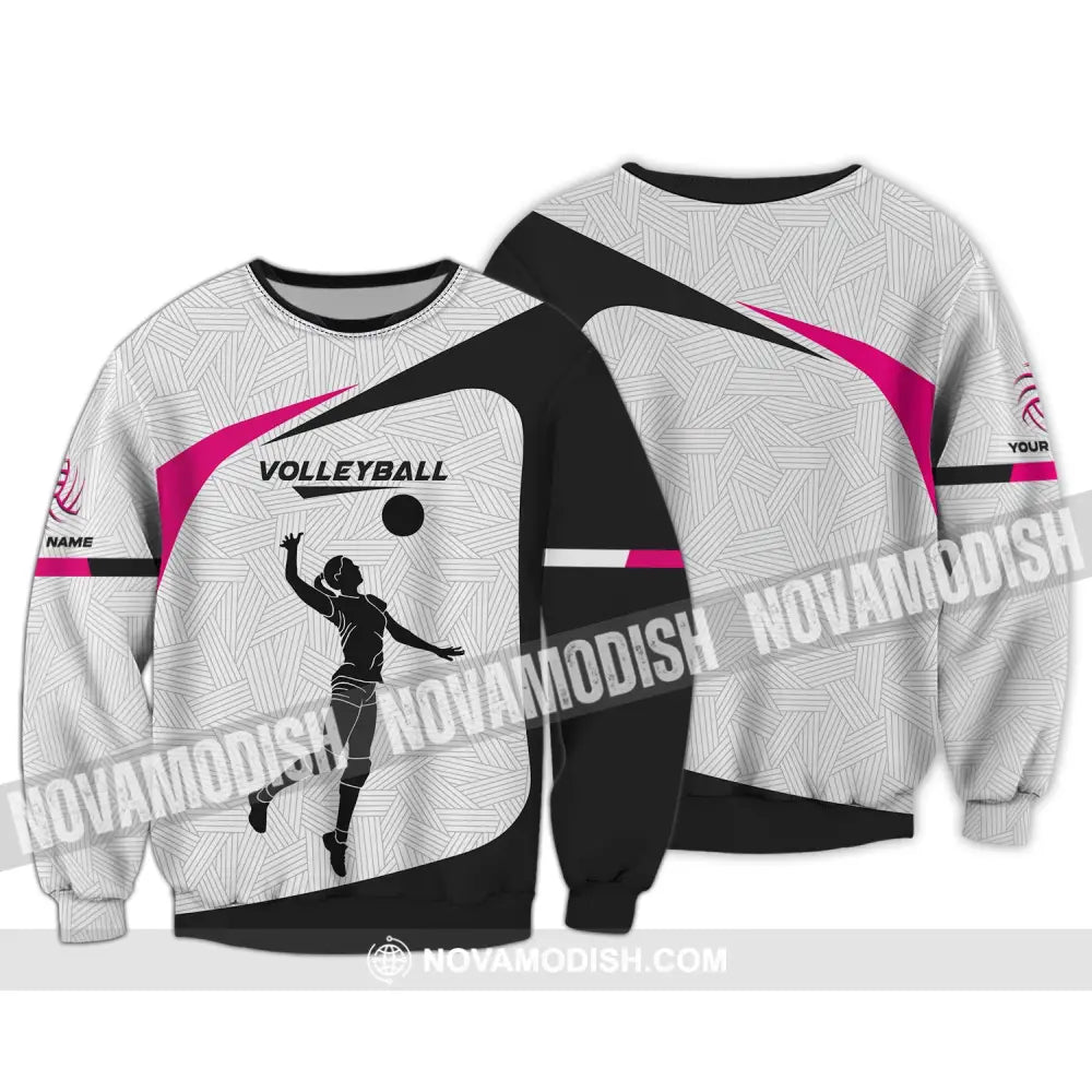 Unisex Shirt Custom Volleyball Hoodie Team T-Shirt Gift For Players Long Sleeve / S