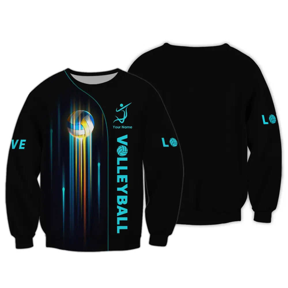 Unisex Shirt Custom Volleyball Hoodie Team T-Shirt Gift For Players Long Sleeve / S
