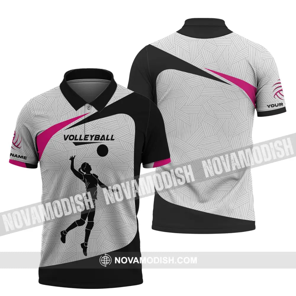 Unisex Shirt Custom Volleyball Hoodie Team T-Shirt Gift For Players Polo / S