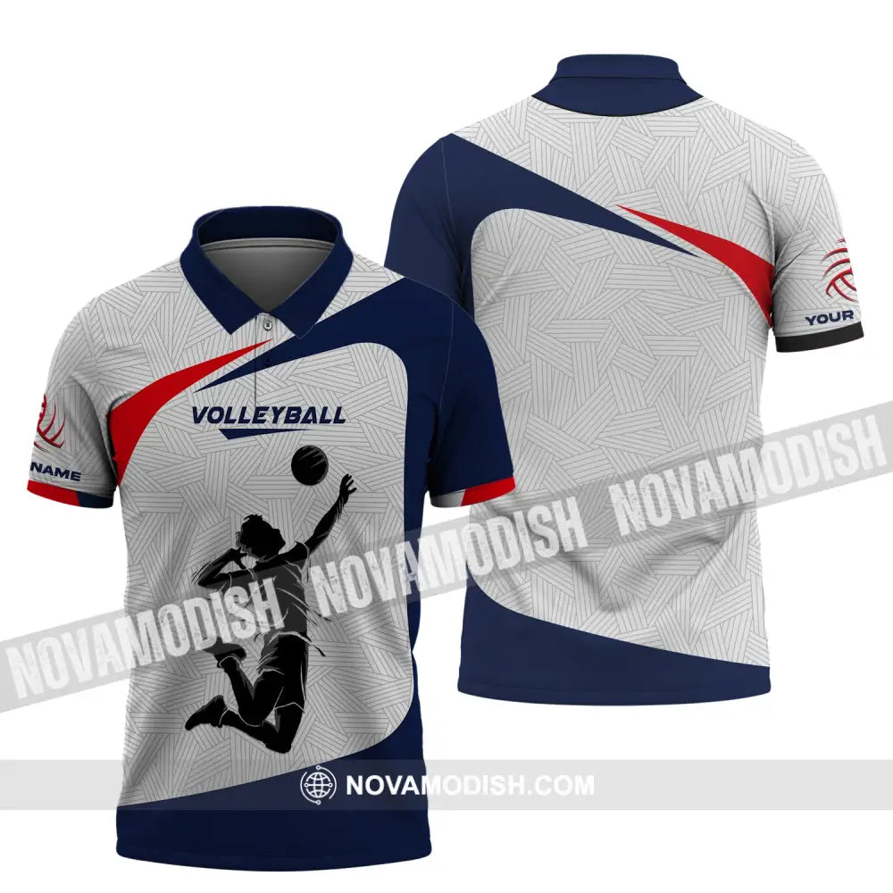 Unisex Shirt Custom Volleyball Hoodie Team T-Shirt Gift For Players Polo / S