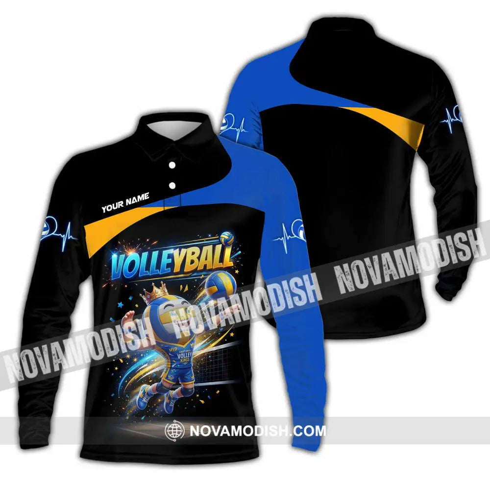Unisex Shirt - Custom Volleyball Shirt - Long Sleeve Polo / S - T-shirt