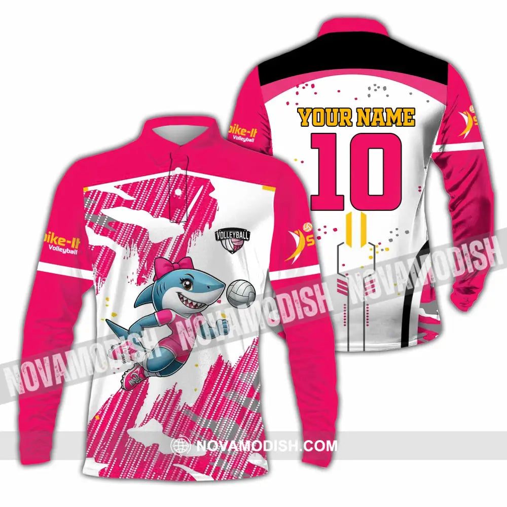 Unisex Shirt - Custom Volleyball Shirt - Long Sleeve Polo / S - T-shirt