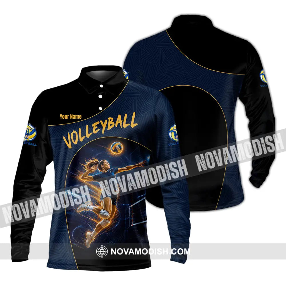Unisex Shirt - Custom Volleyball Shirt - Long Sleeve Polo / S - T-shirt