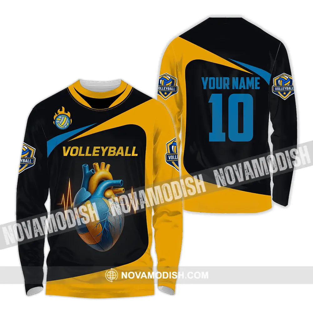 Unisex Shirt - Custom Volleyball Shirt Long Sleeve Shirt / S T-shirt