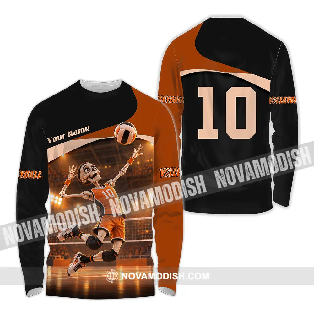 Unisex Shirt - Custom Volleyball Shirt - Long Sleeve Shirt / S - T-shirt