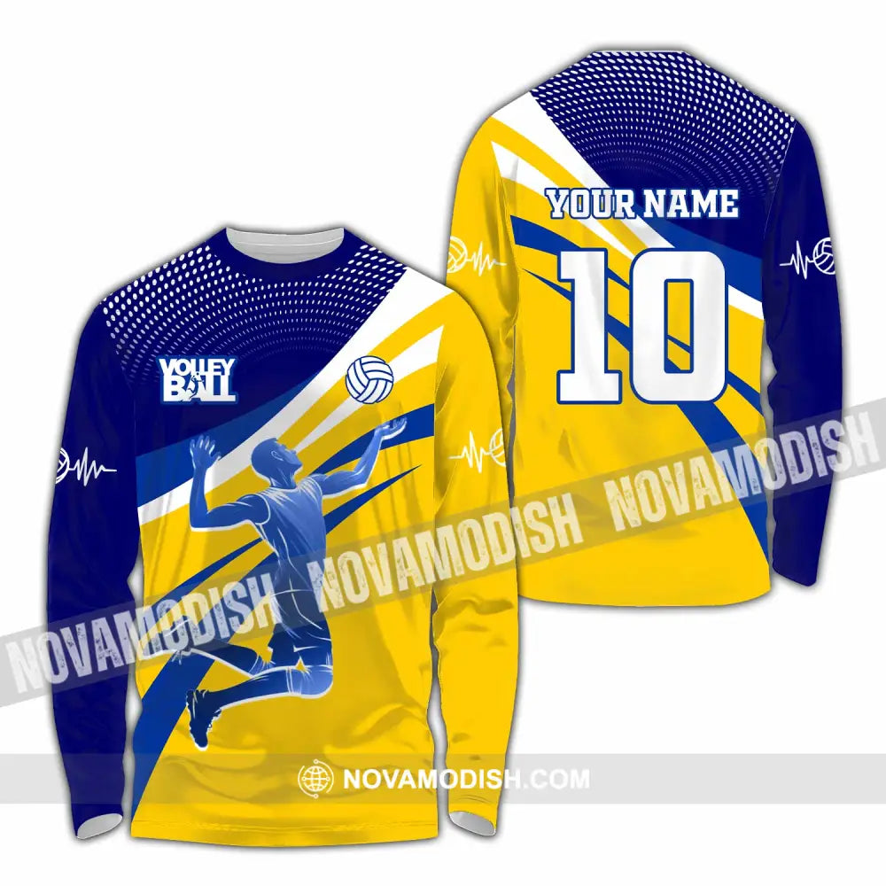 Unisex Shirt - Custom Volleyball Shirt Long Sleeve Shirt / S T-shirt