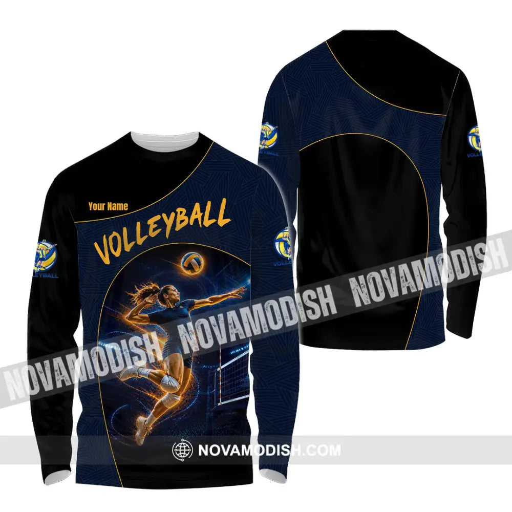 Unisex Shirt - Custom Volleyball Shirt - Long Sleeve Shirt / S - T-shirt
