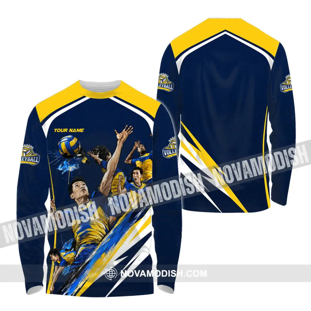 Unisex Shirt - Custom Volleyball Shirt - Long Sleeve Shirt / S - T-shirt