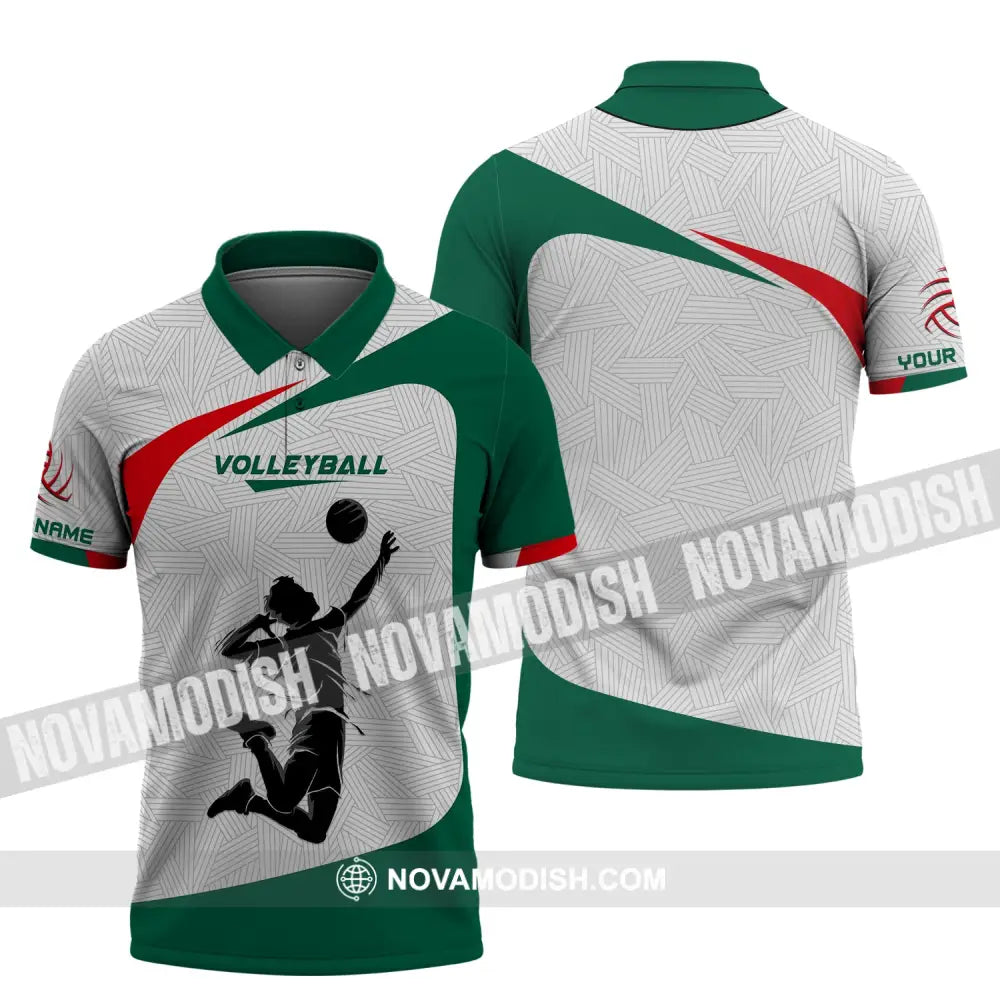 Unisex Shirt Custom Volleyball Polo T-Shirt For Team Gift Players / S