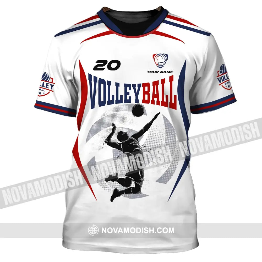 Unisex Shirt Custom Volleyball T-Shirt For Club Gift Players / S