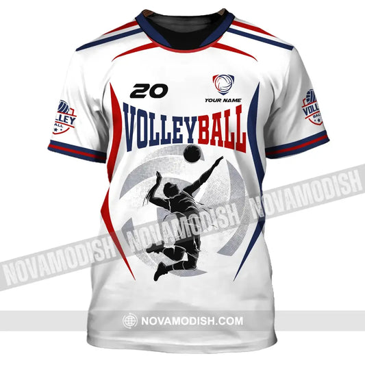 Unisex Shirt Custom Volleyball T-Shirt For Club Gift Players / S