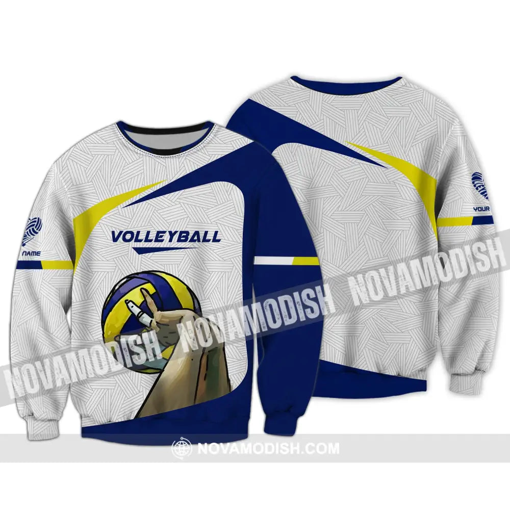 Unisex Shirt Custom Volleyball Team T-Shirt For Club Gift Players Long Sleeve / S