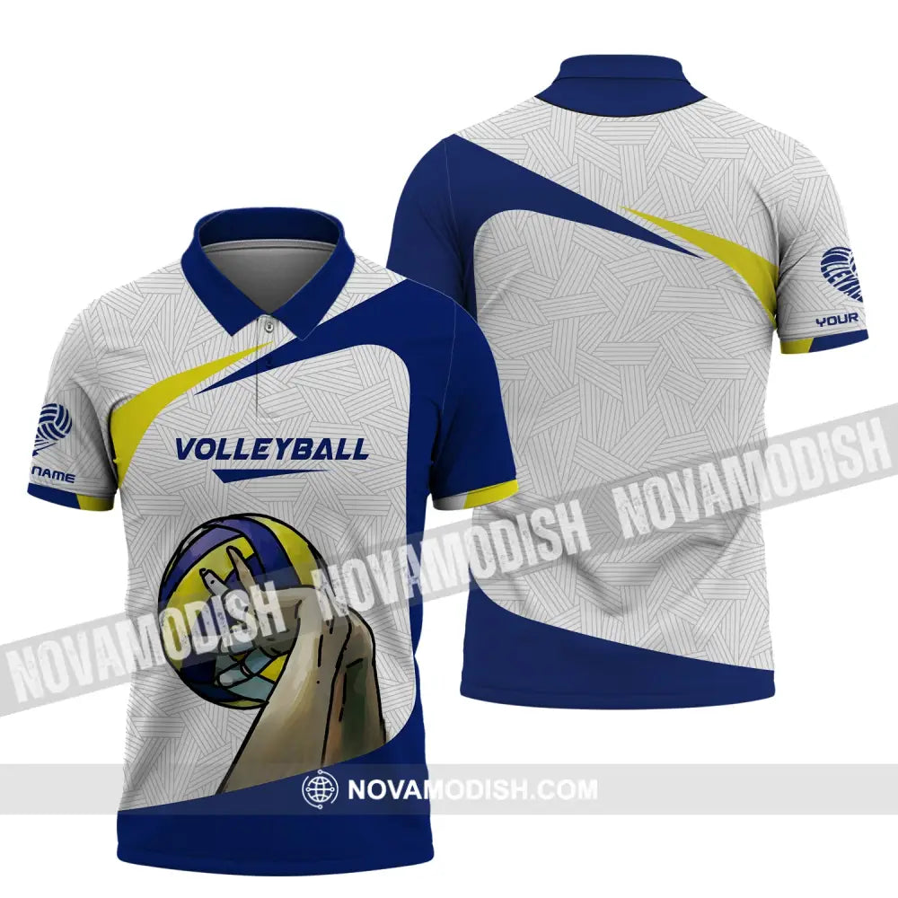 Unisex Shirt Custom Volleyball Team T-Shirt For Club Gift Players Polo / S