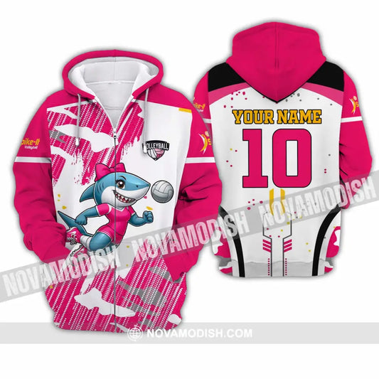 Unisex Shirt - Custom Volleyball Shirt - Zipper Hoodie / S - T-shirt