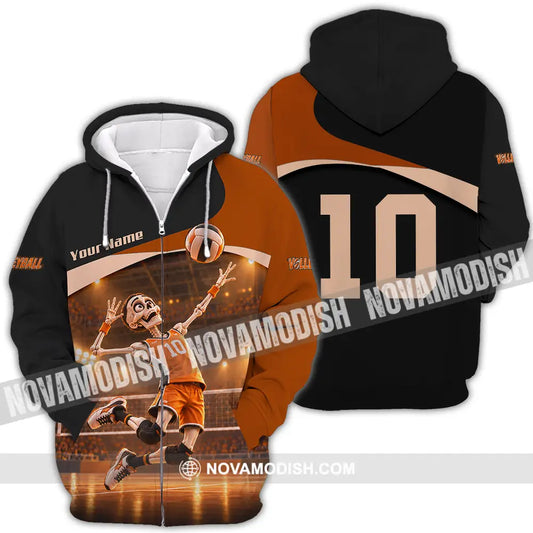 Unisex Shirt - Custom Volleyball Shirt - Zipper Hoodie / S - T-shirt