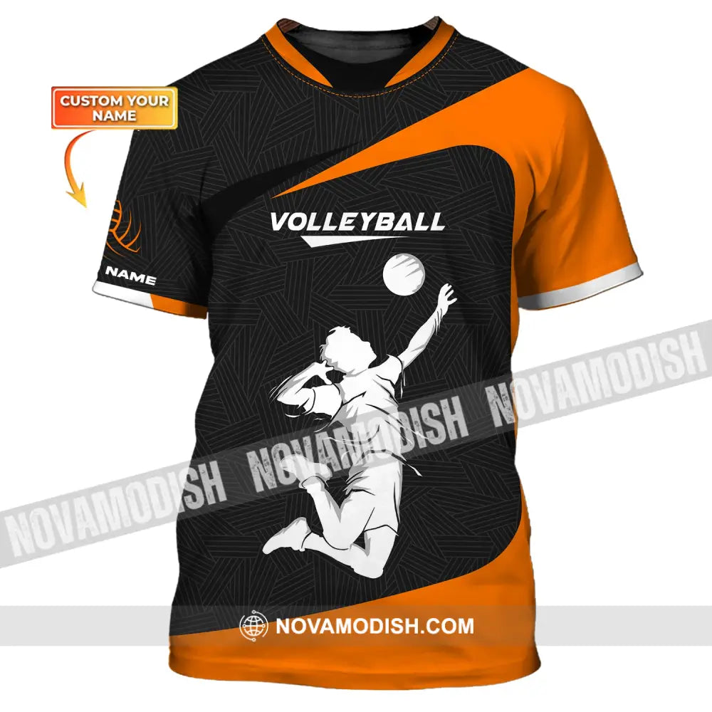 Unisex Shirt Custom Volleyball Zipper Hoodie T-Shirt For Team Gift Players / S