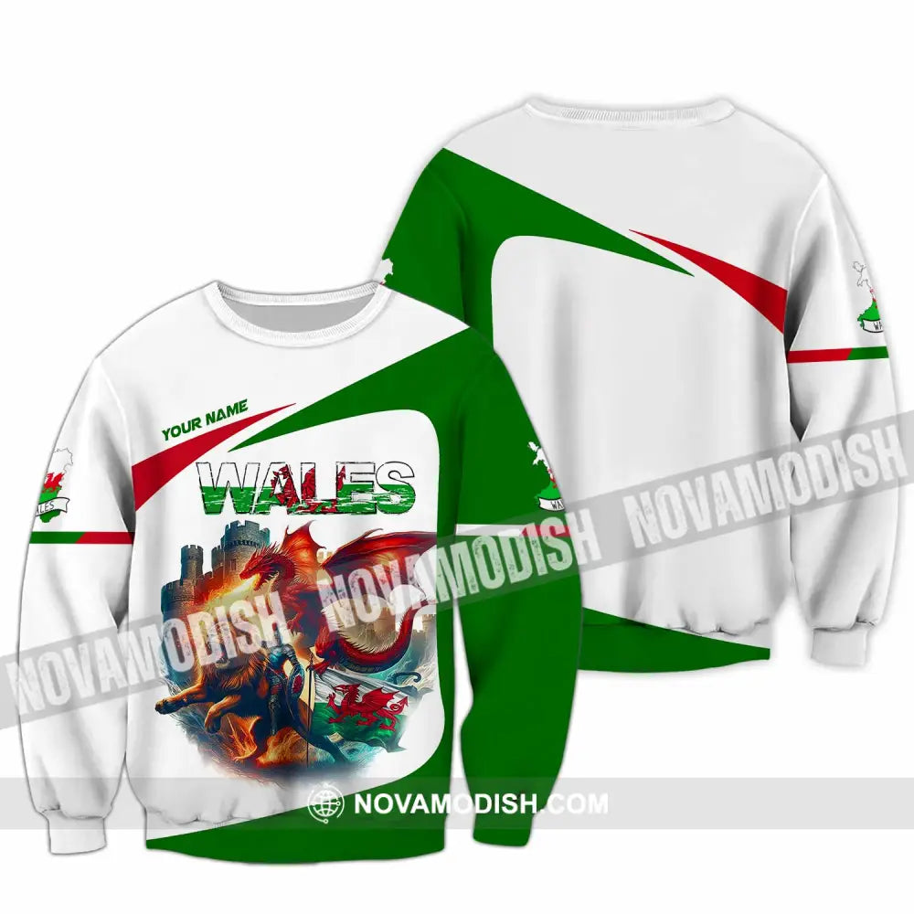 Unisex Shirt - Custom Wales Shirt Long Sleeve / S T-shirt