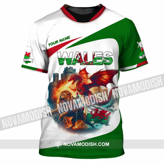 Unisex Shirt - Custom Wales Shirt T-Shirt / S T-shirt