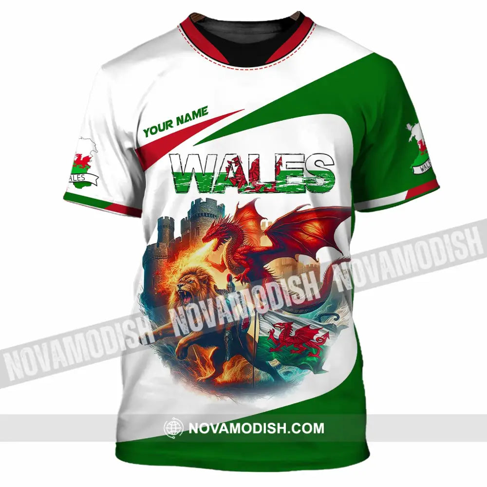 Unisex Shirt - Custom Wales Shirt T-Shirt / S T-shirt
