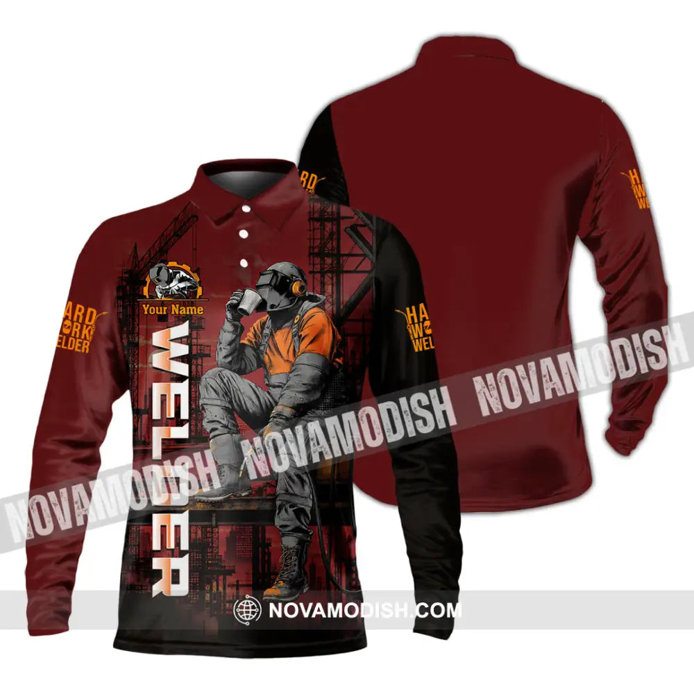 Unisex Shirt - Custom Welder Shirt - Long Sleeve Polo / S - T-shirt