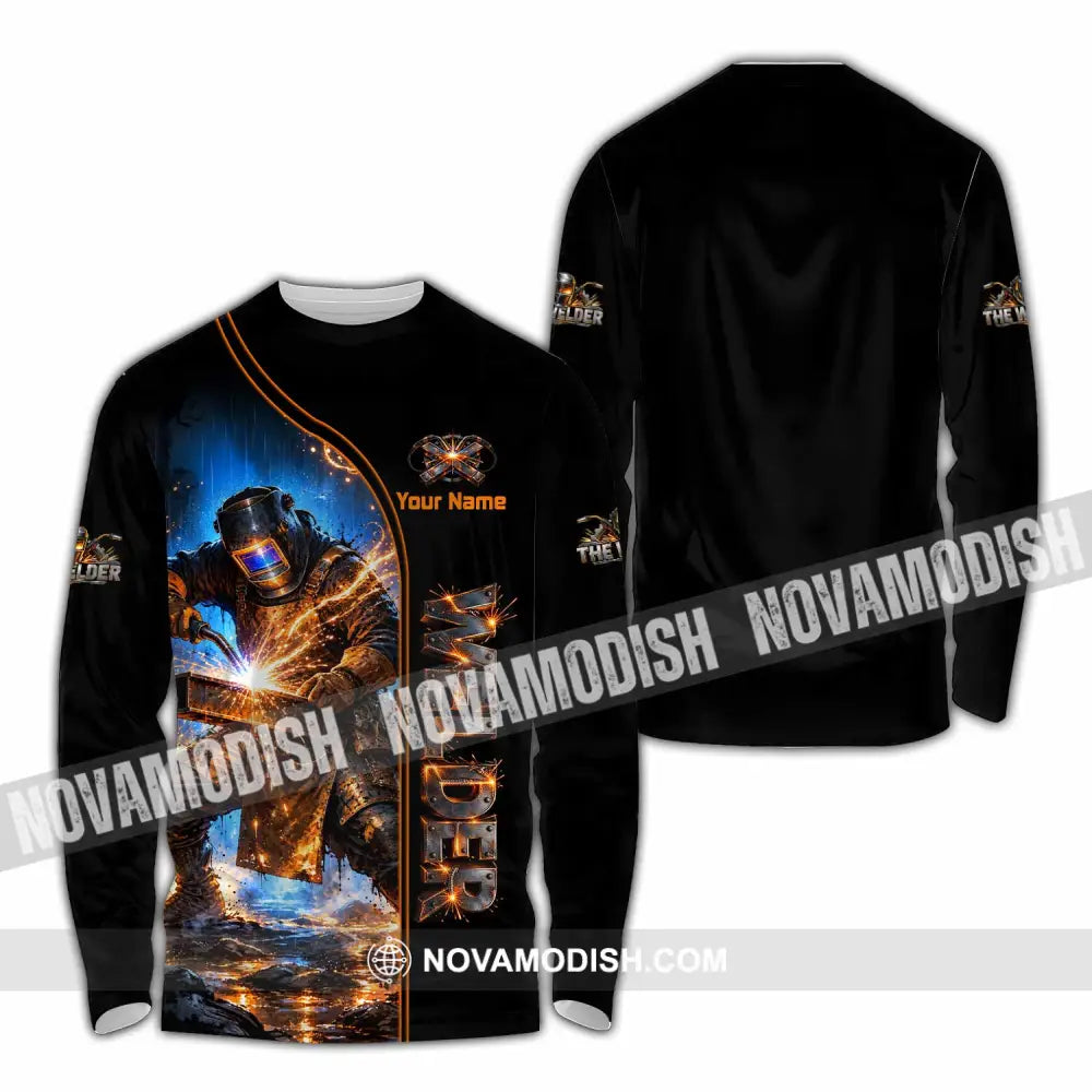 Unisex Shirt - Custom Welder Shirt - Long Sleeve Shirt / S - T-shirt