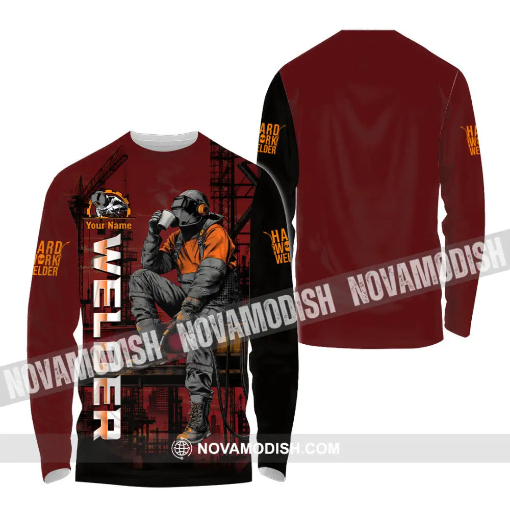 Unisex Shirt - Custom Welder Shirt - Long Sleeve Shirt / S - T-shirt