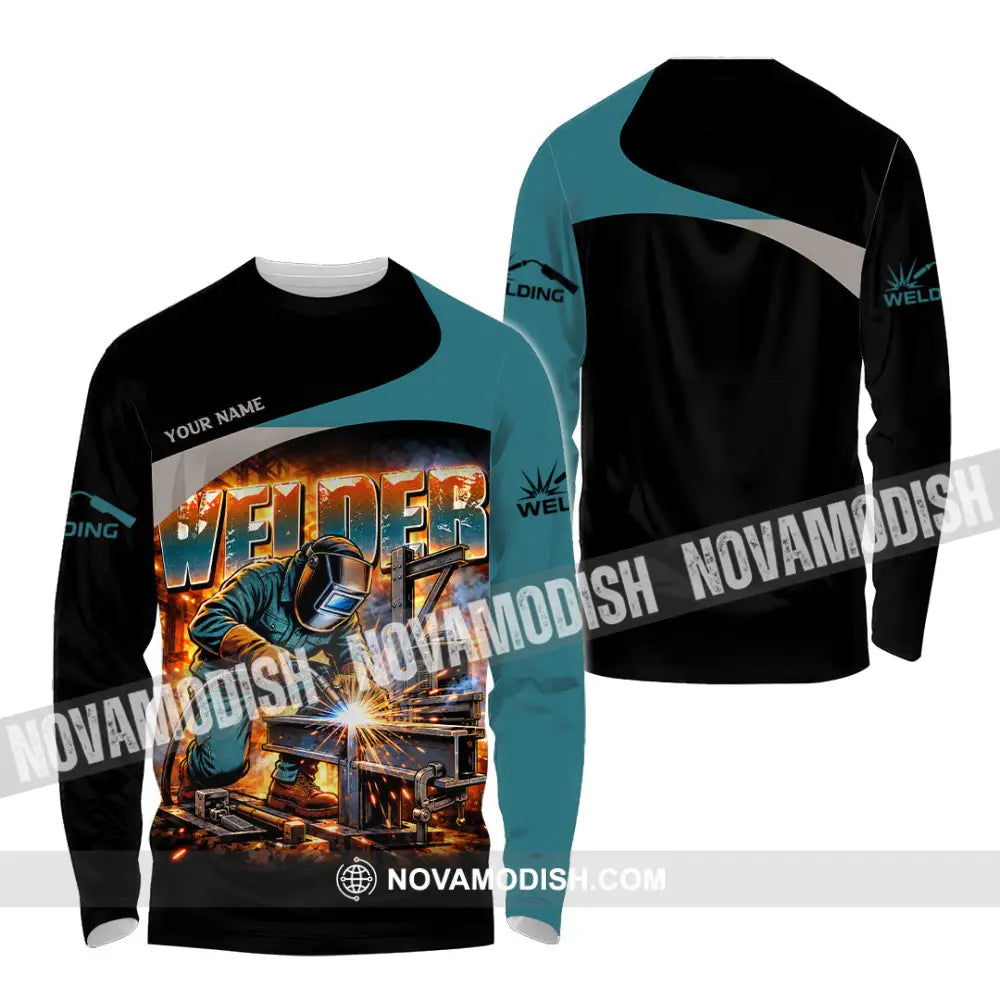 Unisex Shirt - Custom Welder Shirt - Long Sleeve Shirt / S - T-shirt