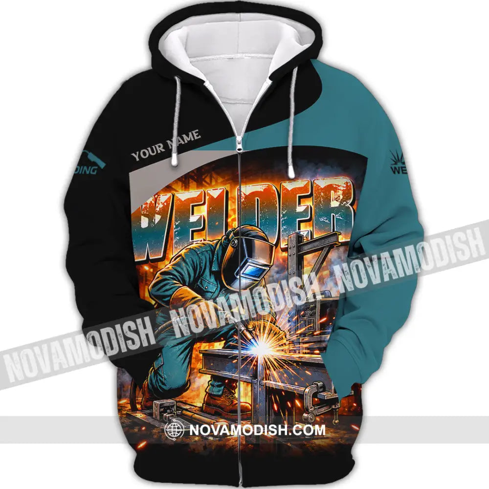 Unisex Shirt - Custom Welder Shirt - Zipper Hoodie / S - T-shirt