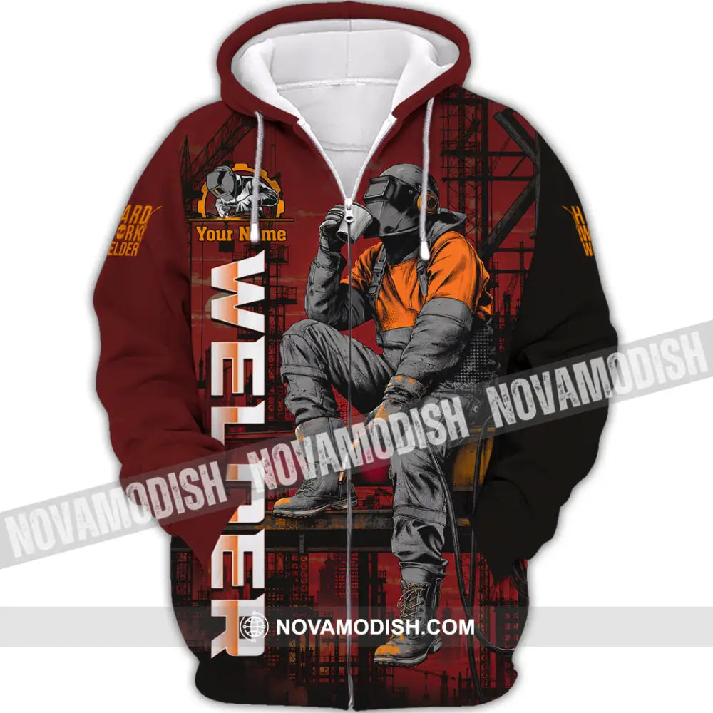 Unisex Shirt - Custom Welder Shirt - Zipper Hoodie / S - T-shirt