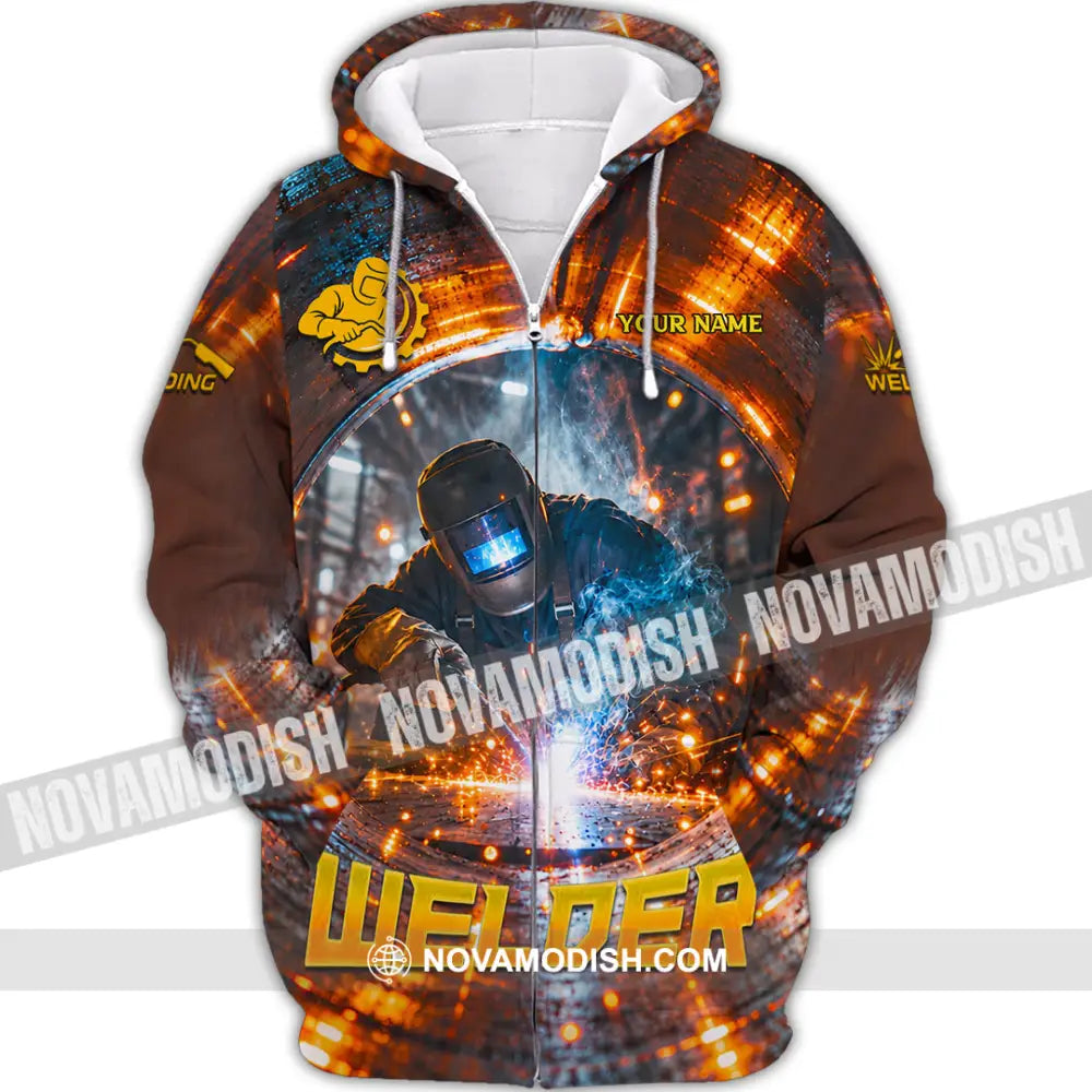 Unisex Shirt - Custom Welder Shirt - Zipper Hoodie / S - T-shirt