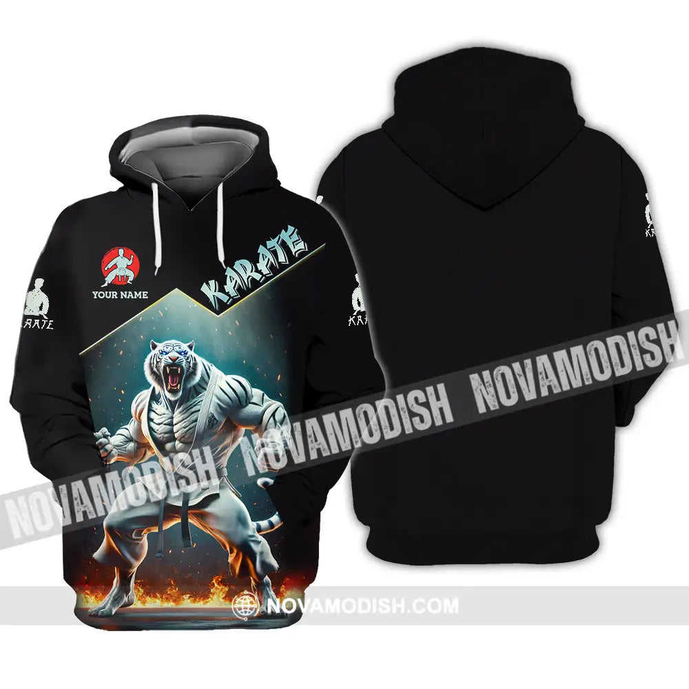 Unisex Shirt - Custom White Tiger Karate Sport Shirt Hoodie / S T-shirt