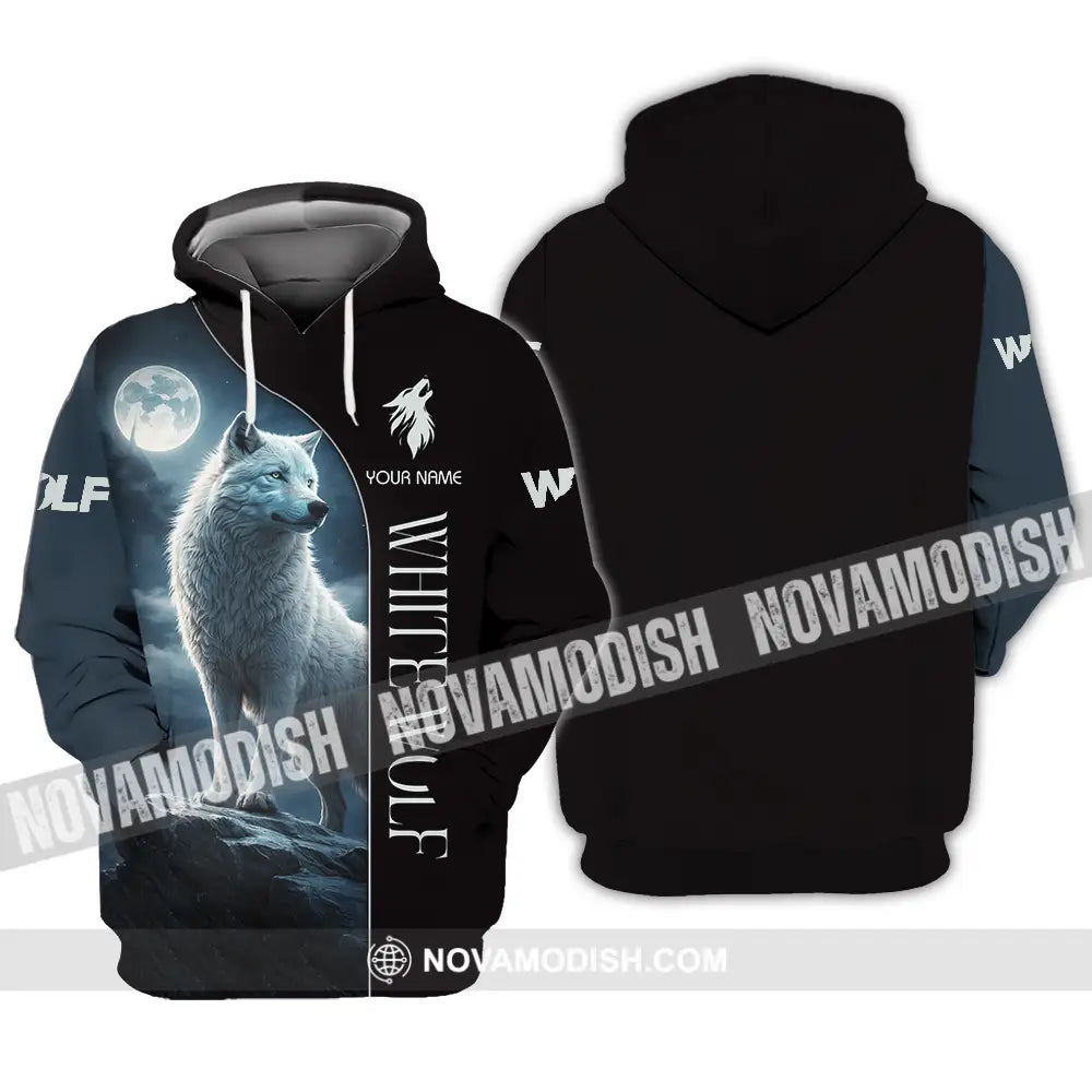Unisex Shirt - Custom White Wolf 3D Shirt Hoodie / S T-shirt